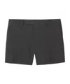 Gucci Wool Mini Shorts In Grey