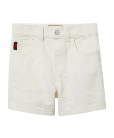 Gucci Belt-loop Shorts In White