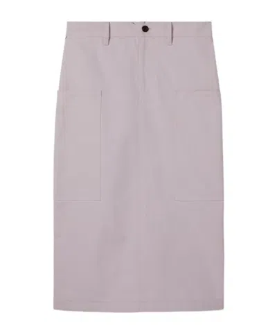 Gucci Belt-loop Skirt In Gray