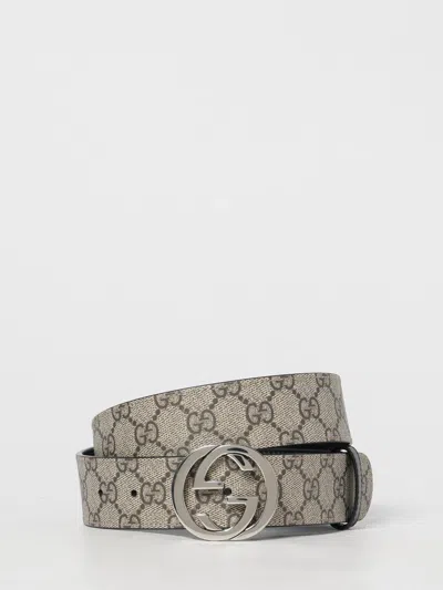 Gucci Belt Men  In Gray