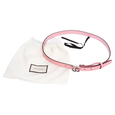 Pre-owned Gucci Belt Pink
