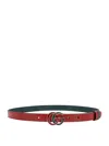 Gucci Logo Plaque Reversible Belt In Pink