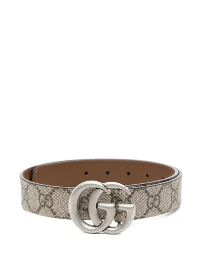 Gucci Kids' Belt With Buckle "junior Gg Supreme H2o" In Brown