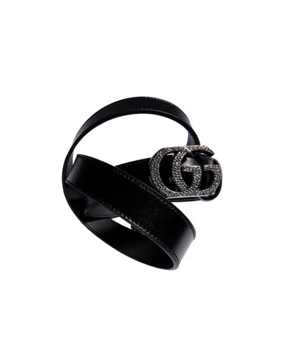 Gucci Belt With Double G Buckle In Black