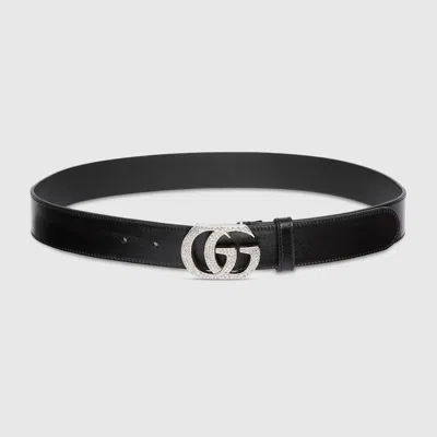 Gucci Belt With Double G Buckle In Black