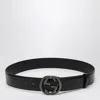 Gucci Belt With Gg Black Buckle Men In Black