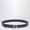 Gucci Belt With Gg Engraved Buckle Men