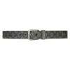Gucci Belt With Interlocking G Detail In Grey