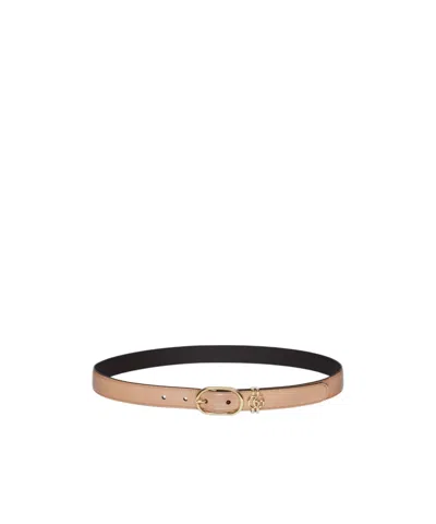 Gucci Belt With Oval Buckle In Pink
