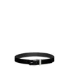 Gucci Belt With Squared Buckle In Black