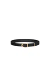 Gucci Belt With Stirrup Buckle In Black