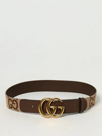 Gucci Belt Woman Camel In Brown