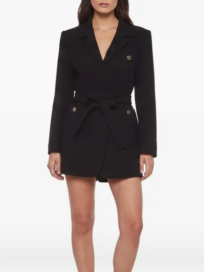 Pre-owned Gucci Belted Single-breasted Jacket In Black