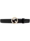 Gucci Thin Belt Blondie Adjustable Fit In Black