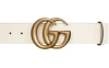 Gucci Leather Belt With Double G Buckle