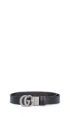 Gucci Adjustable Textured Belts Stylish Finish In Black