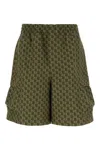 Gucci Bermuda Shorts Featuring All-over Pattern In Multi