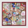 Gucci Besties Printed Silk Twill Carré In Multi