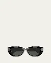 Gucci Beveled Recycled Acetate Cat-eye Sunglasses