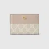 Gucci Bi-color Gg Marmont Small Wallet In Pink