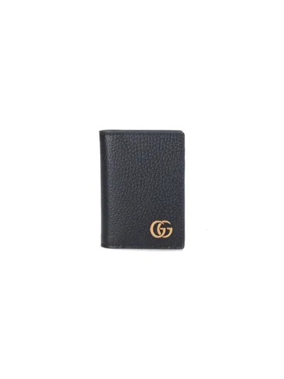Gucci Bi-fold Logo Card Holder In Black
