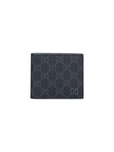Gucci Bi-fold Wallet "gg" In Black  