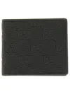 Gucci Bi-fold Wallet "imprint" In Black