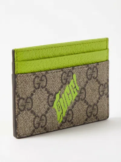 Gucci Bi-color Gg Monogram Card Case In Multi