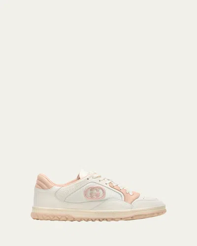 Gucci Bicolor Leather Low-top Sneakers In Neutral