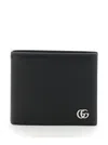 Gucci Bi-fold Wallet Gg Marmont Black Men In Black