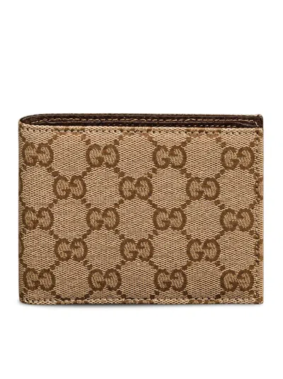 Gucci Bi-fold Gg Essence Classic Wallet In Brown