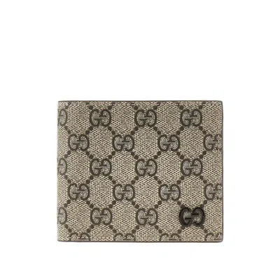 Gucci Bi-fold Wallet With Lacquered Gg Detail In Pattern