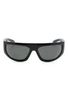 Gucci Biker-frame Tinted Sunglasses In Black