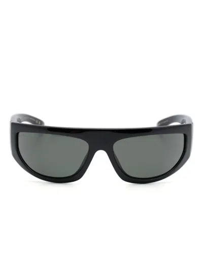 Gucci Biker-frame Tinted Sunglasses In Black
