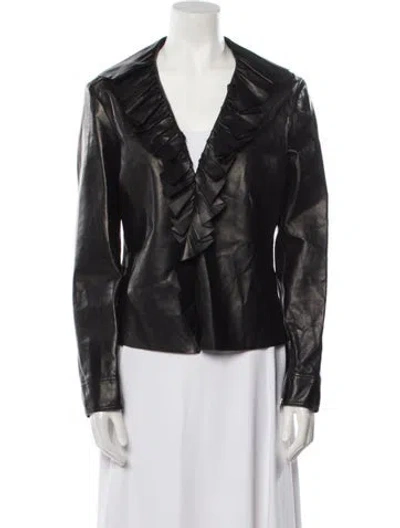 Pre-owned Gucci Biker Jacket In Black