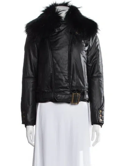 Pre-owned Gucci Biker Jacket In Black