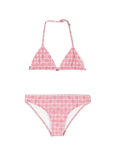 Gucci Gg Dots Bikini In Pink