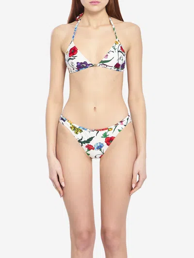 Gucci Printed Jersey Bikini In White