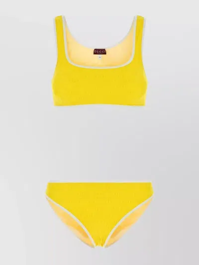 GUCCI BIKINI SCOOP NECKLINE STRETCH NYLON