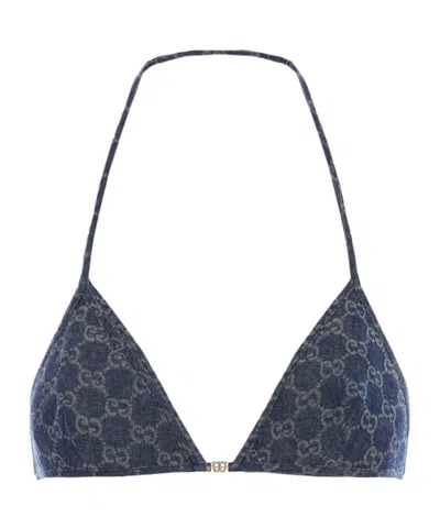 Gucci Bikini Swimsuit In Blue