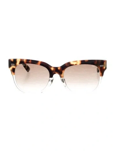 Pre-owned Gucci Bio Based Cat-eye Sunglasses In Brown