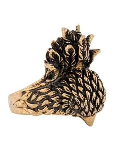 Pre-owned Gucci Bird Cocktail Ring In Multicolor