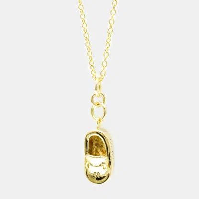 Pre-owned Gucci Bit Loafer Necklace Yellow Gold 18k No Stone Necklace Gold