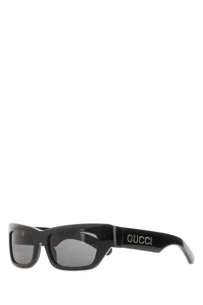 GUCCI GUCCI BLACK ACETATE SUNGLASSES