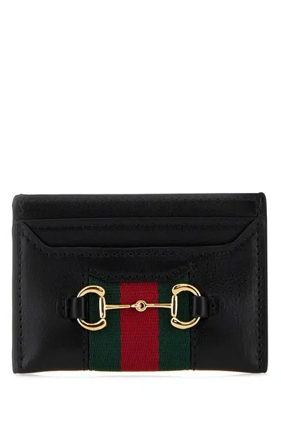 Gucci Black Leather Card Holder