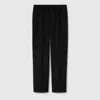 Gucci Gg Cotton Blend Canvas Pant In Black