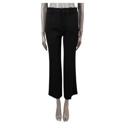 Pre-owned Gucci Black Acetate 2019 Passementerie Trim Boot-cut Cady Pants 38 Xs