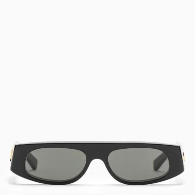 GUCCI GUCCI  BLACK ACETATE GEOMETRIC SUNGLASSES