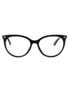 Gucci Womens Black Gg0914o Acetate Rectangular-frame Optical Glasses