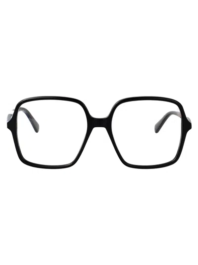 Gucci Black Acetate Optical Glasses In Neutral